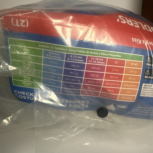 Hershey's Kisses Baby Infant Costume Tunic & Hat 2-Piece Set Size 2T Hershey - Picture 3 of 3